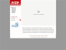 Tablet Screenshot of mtpcorp.com